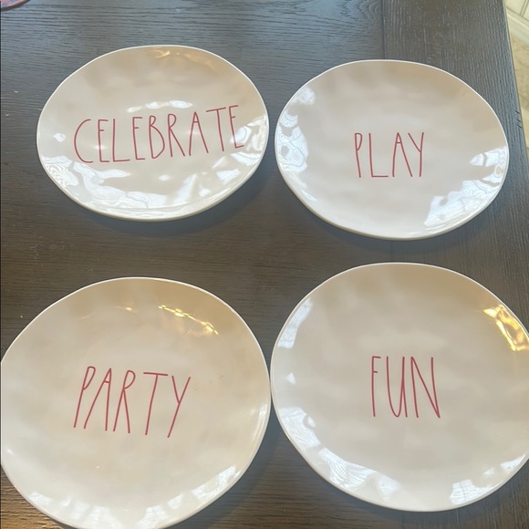Lot De 10 Assiettes Ovales Rae Dunn 